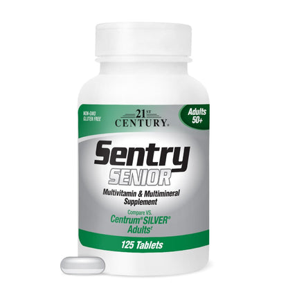 21st Century Sentry Senior Tabletten, 125 Stück (22390) – Multivitamin für Senioren