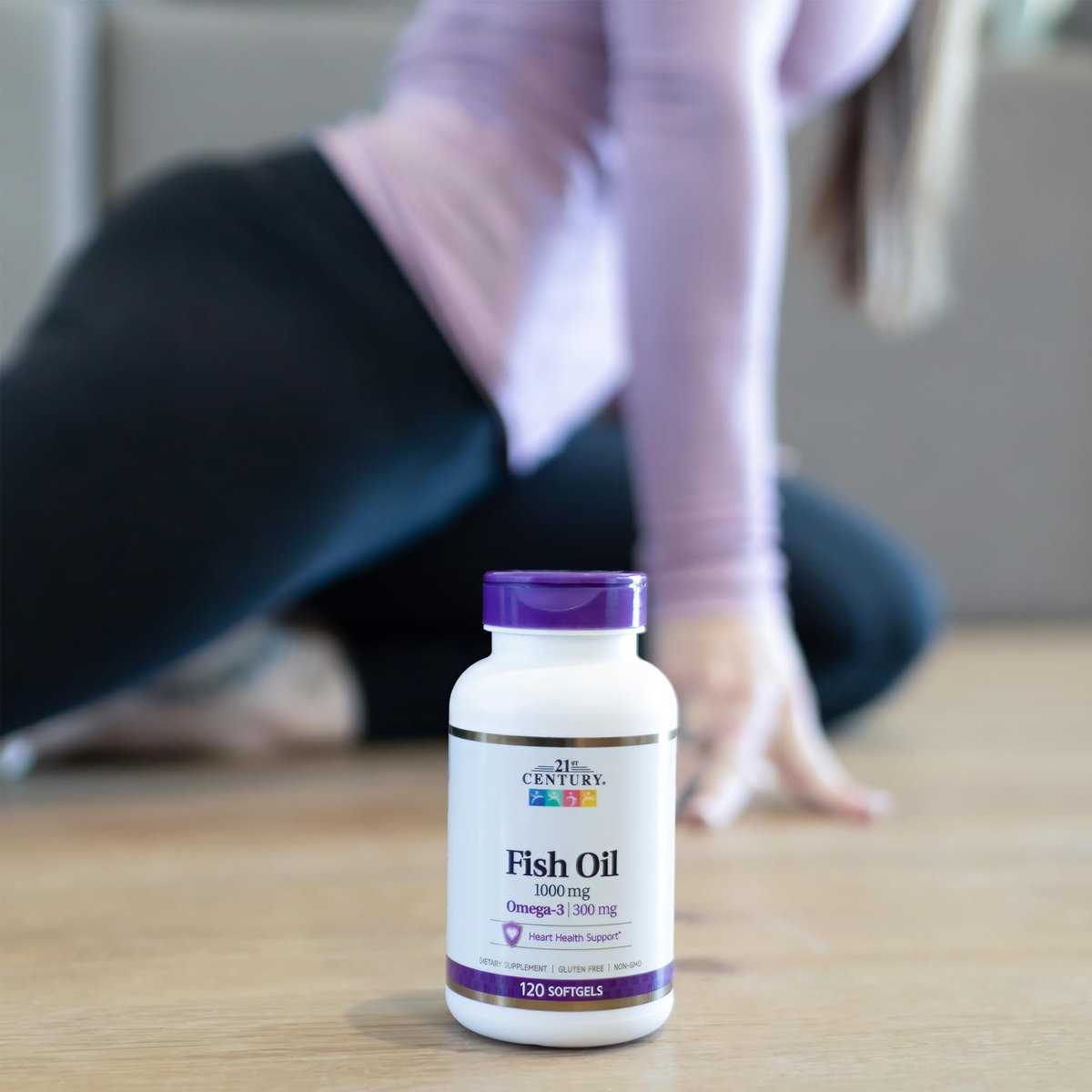 21st Century Fish Oil 1000 mg Softgels, 120 Stück - hochwertiges Omega-3 Nahrungsergänzungsmittel