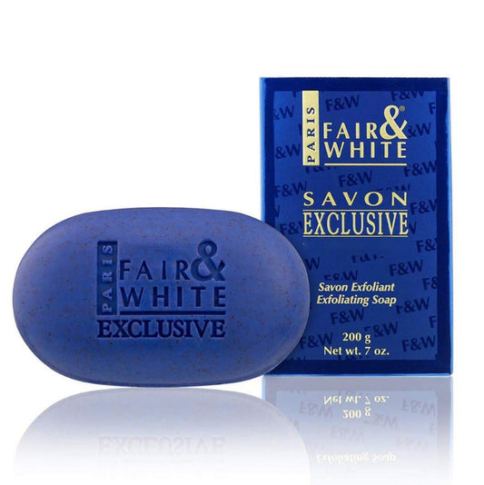 FAIR & WHITE Exclusive Peeling-Seife, 200g / 7oz – Feuchtigkeitsspendende Gesichts- und Körperseife
