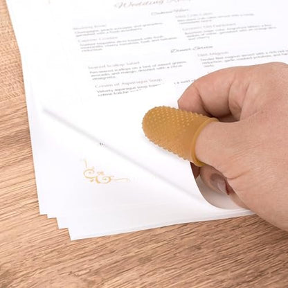 ACCO Gummifingerspitzen, Größe 11,5 (klein/mittel), 5/8 Zoll Basisdurchmesser, genoppt für besseren Halt, 12 Stück Box (S7054035)