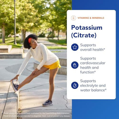 Pure Encapsulations Kalium (Citrat) – Essentielles Elektrolyt-Supplement zur Unterstützung der Nerven- und Muskelfunktion, Nebennieren, Hormone, Herzgesundheit und Energie* – 90 Kapseln