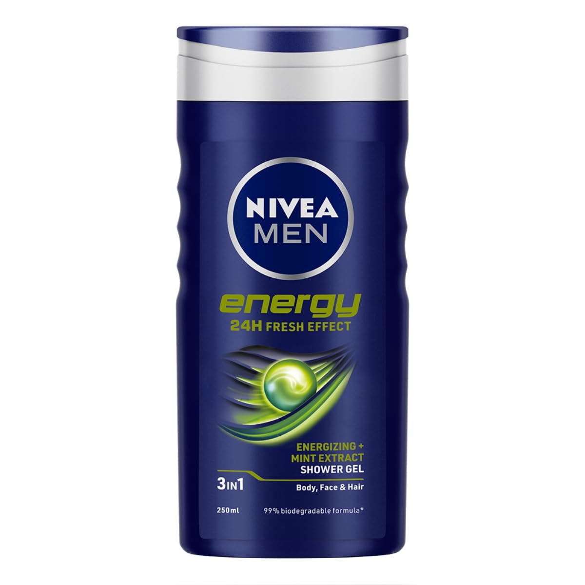 NIVEA Männer Energy Duschgel | 250ml (8,45 Fl Oz) – Belebende Körperreinigung