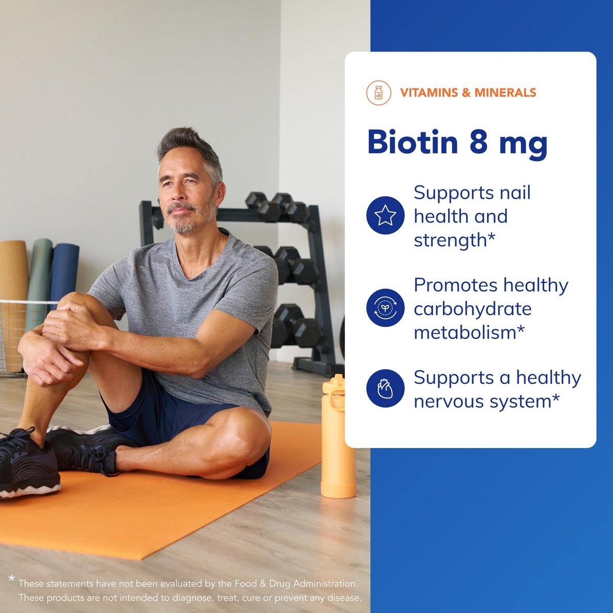 Pure Encapsulations Biotin 8 mg – B-Vitamin zur Unterstützung von Stressabbau, Haar, Haut & Nägeln, Stoffwechsel, Kohlenhydratverwertung & Nervensystem – 60 Kapseln
