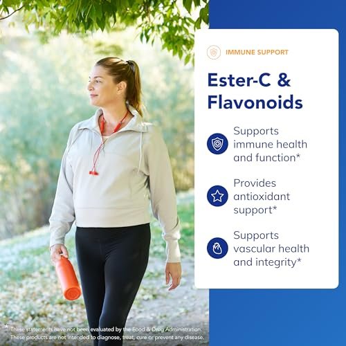 Pure Encapsulations Ester-C & Flavonoide – Vitamin-C-Präparat für Antioxidantien, Immun- & Gefäßunterstützung* mit Calcium & Rutin – Magenschonend – Vegan & Nicht-GVO – 90 Kapseln