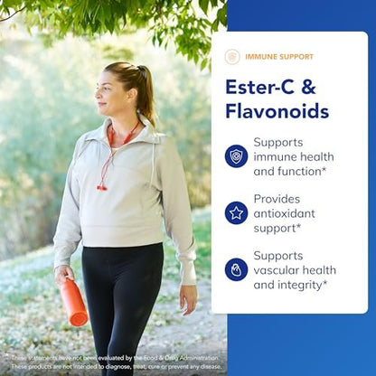 Pure Encapsulations Ester-C & Flavonoide – Vitamin-C-Präparat für Antioxidantien, Immun- & Gefäßunterstützung* mit Calcium & Rutin – Magenschonend – Vegan & Nicht-GVO – 90 Kapseln