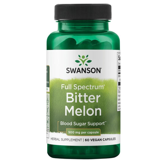 Swanson Full Spectrum Bitter Melon (Momordica) 500 mg – 60 Kapseln, pflanzliches Nahrungsergänzungsmittel