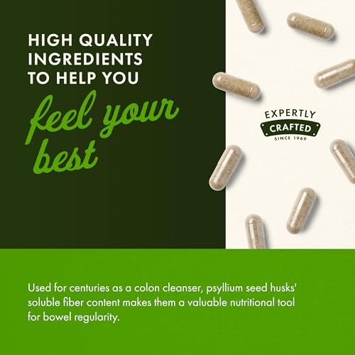 Swanson Psyllium Flohsamenschalen Ballaststoffergänzung 610 mg 300 Kapseln