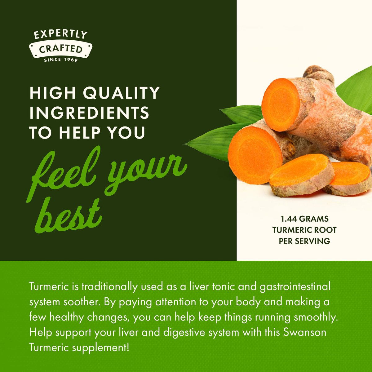 Swanson Full Spectrum Kurkuma Curcumin – 240 vegane Kapseln für Gelenke, Leber und Verdauung – Nicht-GVO, glutenfrei