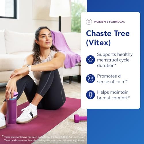 Pure Encapsulations Mönchspfeffer (Vitex) – Unterstützt den Menstruationszyklus & Brustkomfort – Hormonbalance für Frauen – Non-GMO & vegan – 60 Kapseln