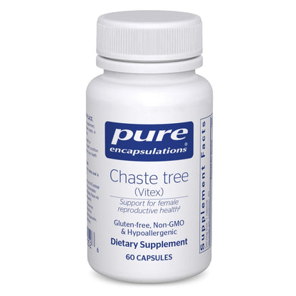 Pure Encapsulations Mönchspfeffer (Vitex) – Unterstützt den Menstruationszyklus & Brustkomfort – Hormonbalance für Frauen – Non-GMO & vegan – 60 Kapseln