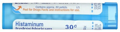Boiron Histaminum Hydrochloricum 30, 80 Kügelchen – Homöopathisches Mittel gegen Allergiesymptome