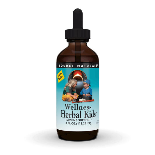 Source Naturals Wellness Herbal Kids Liquid Formula – Immunsystem-Unterstützung für Kinder – 118 ml