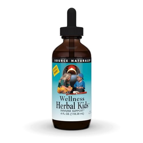 Source Naturals Wellness Herbal Kids Liquid Formula – Immunsystem-Unterstützung für Kinder – 118 ml