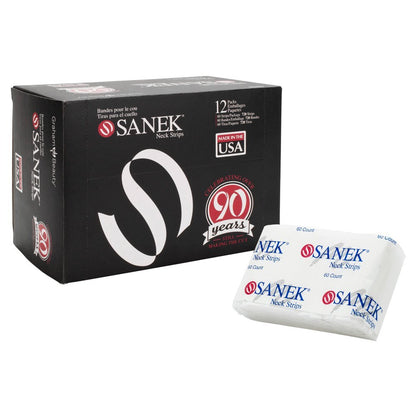 Graham Sanek Nackenstreifen - 2,5 x 17,5 cm - 12 Packungen mit je 60 Stück