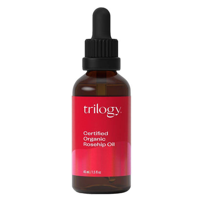 Trilogy Zertifiziertes Bio-Rosenöl – Kaltgepresstes Rosenkernöl für Narben, Dehnungsstreifen, feine Linien und Falten – mit Omega 3, 6 und 9 für alle Hauttypen, USDA-zertifiziert, 43 ml