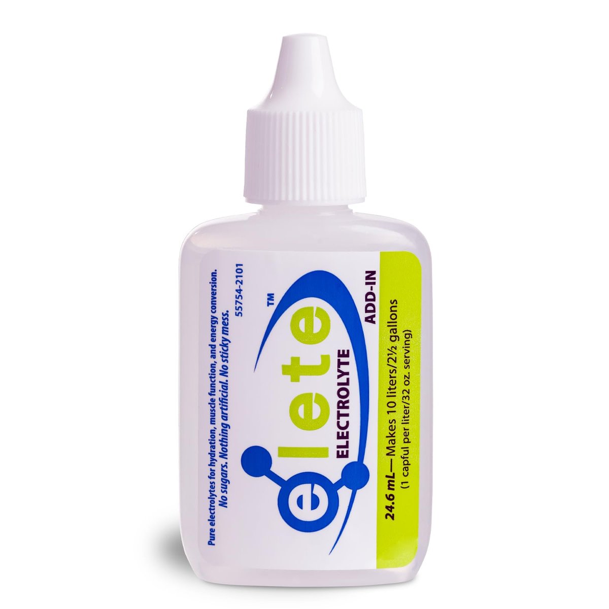 elete – Elektrolyt-Add-In – 1 Pocket Bottle – 4 Essentielle Elektrolyte Konzentrat – Natürlich – Verwandelt jedes Getränk in ein Sportgetränk – 24,6 ml