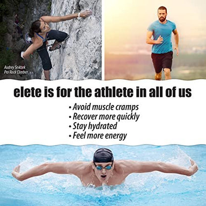 elete – Elektrolyt-Add-In – 1 Pocket Bottle – 4 Essentielle Elektrolyte Konzentrat – Natürlich – Verwandelt jedes Getränk in ein Sportgetränk – 24,6 ml