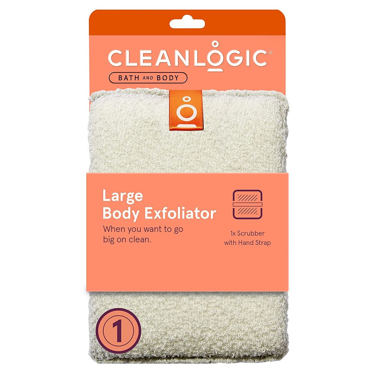 Cleanlogic Großer Peeling-Körperbürste, 1 Stück – Sanfte Reinigung & Peeling für geschmeidige Haut