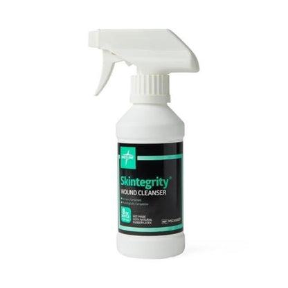 Medline Skintegrity Wundreiniger, 240 ml Sprühflasche – zur Wundreinigung, Entfernung von Proteinen, bei Druckverletzungen und infizierten Wunden, einstellbarer Sprühstrahl von Nebel bis Strahl