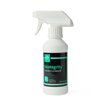 Medline Skintegrity Wundreiniger, 240 ml Sprühflasche – zur Wundreinigung, Entfernung von Proteinen, bei Druckverletzungen und infizierten Wunden, einstellbarer Sprühstrahl von Nebel bis Strahl