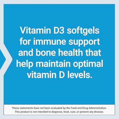 Life Extension Vitamin D3 25 mcg (1000 IE) – 250 Kapseln, Immunsystem-Unterstützung, Knochengesundheit, Ganzkörper-Gesundheit, Glutenfrei, Nicht-GVO
