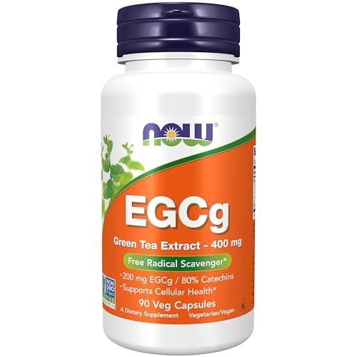 NOW Foods EGCg Grüntee-Extrakt 400 mg, 90 vegane Kapseln – Antioxidans & Radikalfänger