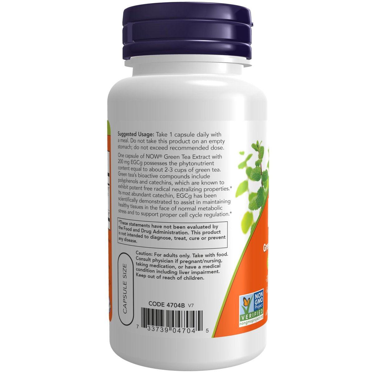 NOW Foods EGCg Grüntee-Extrakt 400 mg, 90 vegane Kapseln – Antioxidans & Radikalfänger