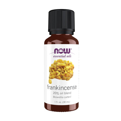 NOW Foods Weihrauch Ölblend – 20% reines Weihrauchöl in Jojobaöl, zentrierender Aromatherapie-Duft, 30 ml
