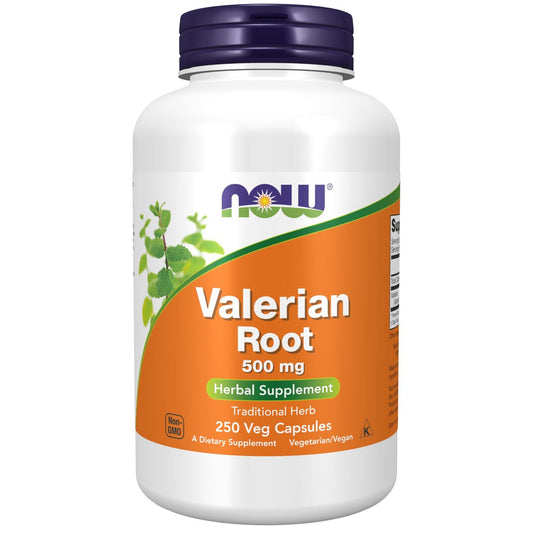 NOW Foods Valerianwurzel 500 mg - 250 vegane Kapseln, pflanzliches Nahrungsergänzungsmittel