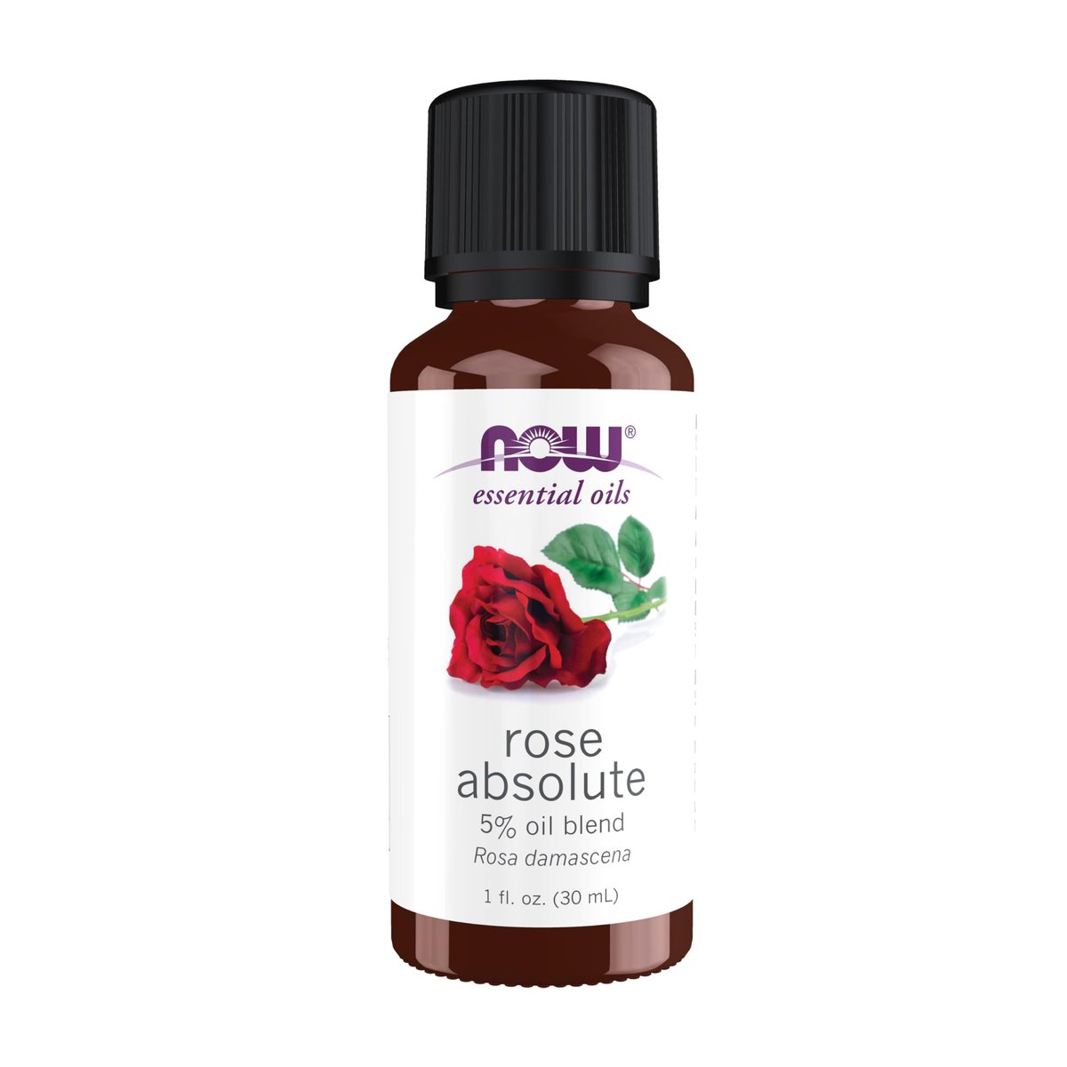 NOW Foods Bio-Öl, Rose Absolut, 5% Mischung aus reinem Rosen-Absolut-Öl in reinem Jojobaöl, romantischer Aromatherapie-Duft, vegan, kindersicherer Verschluss, 30 ml