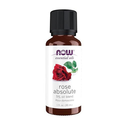 NOW Foods Bio-Öl, Rose Absolut, 5% Mischung aus reinem Rosen-Absolut-Öl in reinem Jojobaöl, romantischer Aromatherapie-Duft, vegan, kindersicherer Verschluss, 30 ml