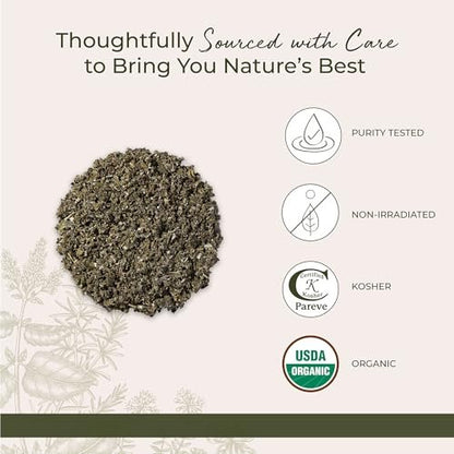 Starwest Botanicals Bio Himbeerblätter - Kräutertee, lose Blätter, koffeinfrei, getrocknet, geschnitten & gesiebt, koscher, nicht gentechnisch verändert - 1 Pfund Beutel