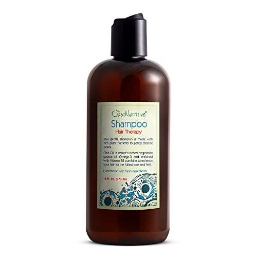 Just Nutritive Haarausfall Shampoo für dünner werdendes Haar – Fördert voller und dichter aussehendes Haar mit Sägepalme, Brennnesselwurzel, Rosmarinöl – Kopfhaut stimulierend, sulfatfrei – Für Männer und Frauen, 473 ml