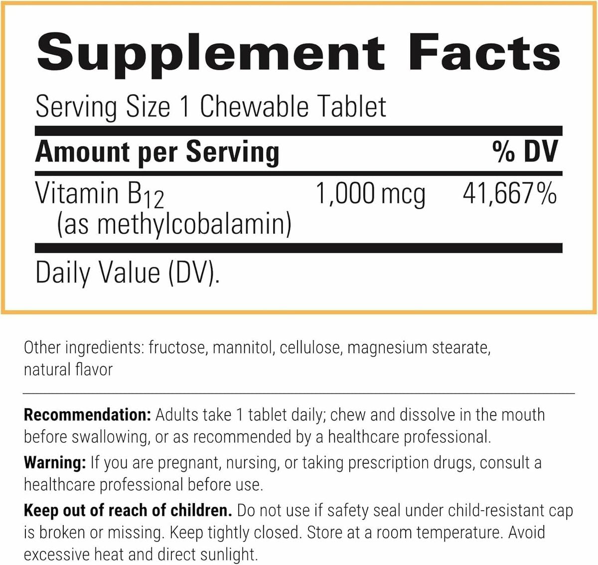 Integrative Therapeutics B12-Active – Kaubare Vitamin B12 Tabletten für die Nervenfunktion – Kirschgeschmack – 30 Tabletten – Laktose-, Soja- und Glutenfrei