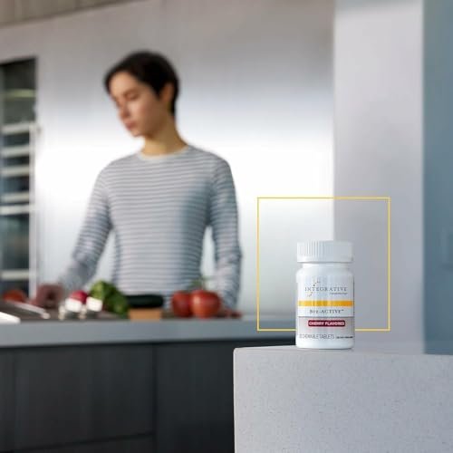 Integrative Therapeutics B12-Active – Kaubare Vitamin B12 Tabletten für die Nervenfunktion – Kirschgeschmack – 30 Tabletten – Laktose-, Soja- und Glutenfrei