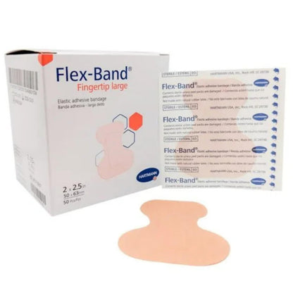 Flex-Band Fingerkuppenverbände - Große Fingerspitze, 50 Stück