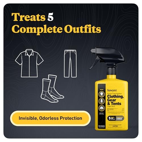 Sawyer SP657 Premium Permethrin Insektenschutzmittel für Kleidung, Ausrüstung & Zelte, Sprühflasche, 710 ml