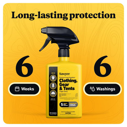 Sawyer SP657 Premium Permethrin Insektenschutzmittel für Kleidung, Ausrüstung & Zelte, Sprühflasche, 710 ml