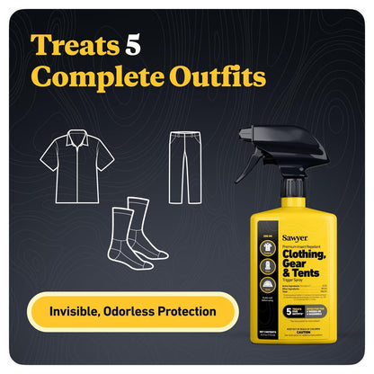 Sawyer SP657 Premium Permethrin Insektenschutzmittel für Kleidung, Ausrüstung & Zelte, Sprühflasche, 710 ml