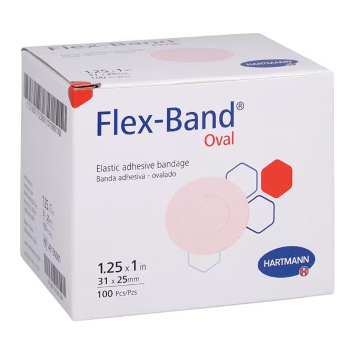 Flex-Band Wundschnellverbände, Oval, 100 Stück