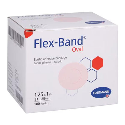 Flex-Band Wundschnellverbände, Oval, 100 Stück
