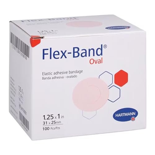 Flex-Band Wundschnellverbände, Oval, 100 Stück