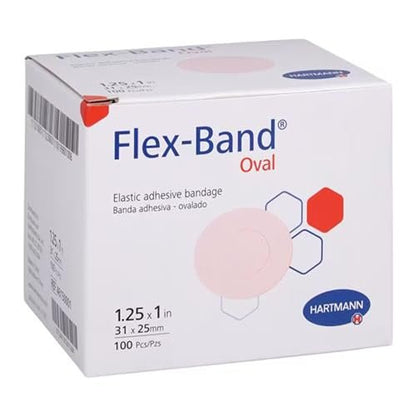 Flex-Band Wundschnellverbände, Oval, 100 Stück