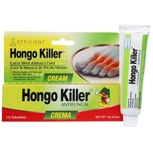 HONGO KILLER Antimykotische Creme 0,5 Unzen – Fußpilz Behandlung