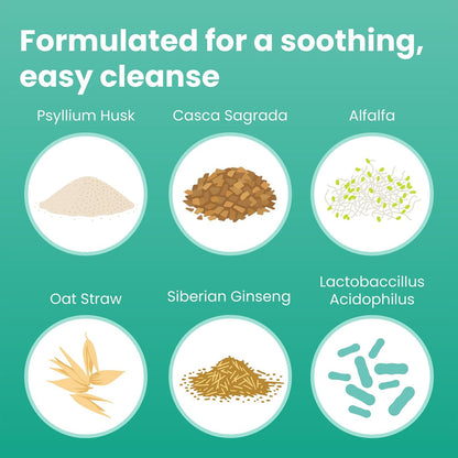 Sanar Naturals Darmreinigung | Ballaststoffe und Darmgesundheit mit Flohsamenschalen, Probiotika, Cascara Sagrada und Aloe Vera | GLP-1 Unterstützung, Verdauungswohlbefinden für Frauen und Männer, 90 Kapseln