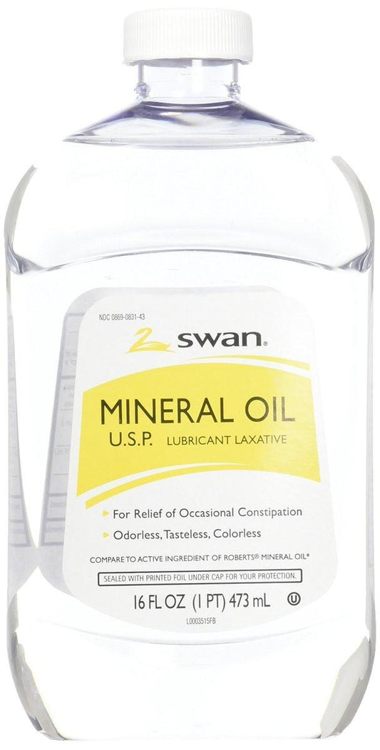 Swan Mineralöl 16 oz – Hochreines Mineralöl für Hautpflege und Haushalt