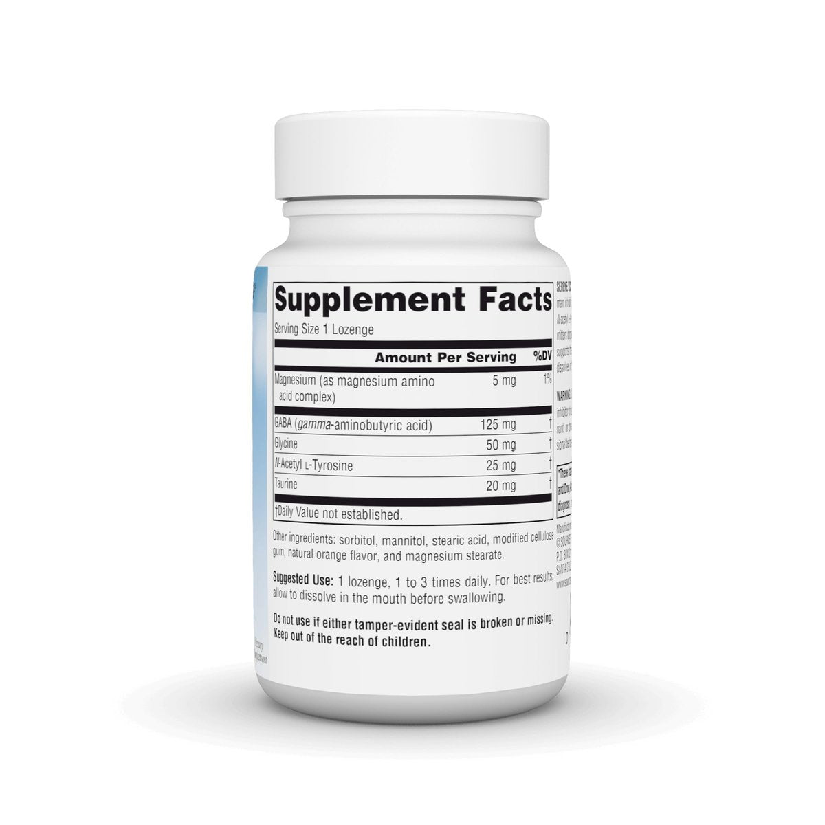 Source Naturals Serene Science GABA Calm – Schnell lösliche Lutschtabletten mit Orangen-Geschmack für eine beruhigende Stimmung, 60 Stück