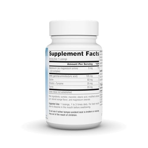 Source Naturals Serene Science GABA Calm – Schnell lösliche Lutschtabletten mit Orangen-Geschmack für eine beruhigende Stimmung, 60 Stück