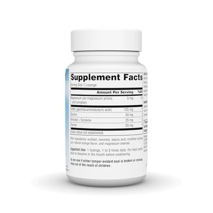 Source Naturals Serene Science GABA Calm – Schnell lösliche Lutschtabletten mit Orangen-Geschmack für eine beruhigende Stimmung, 60 Stück