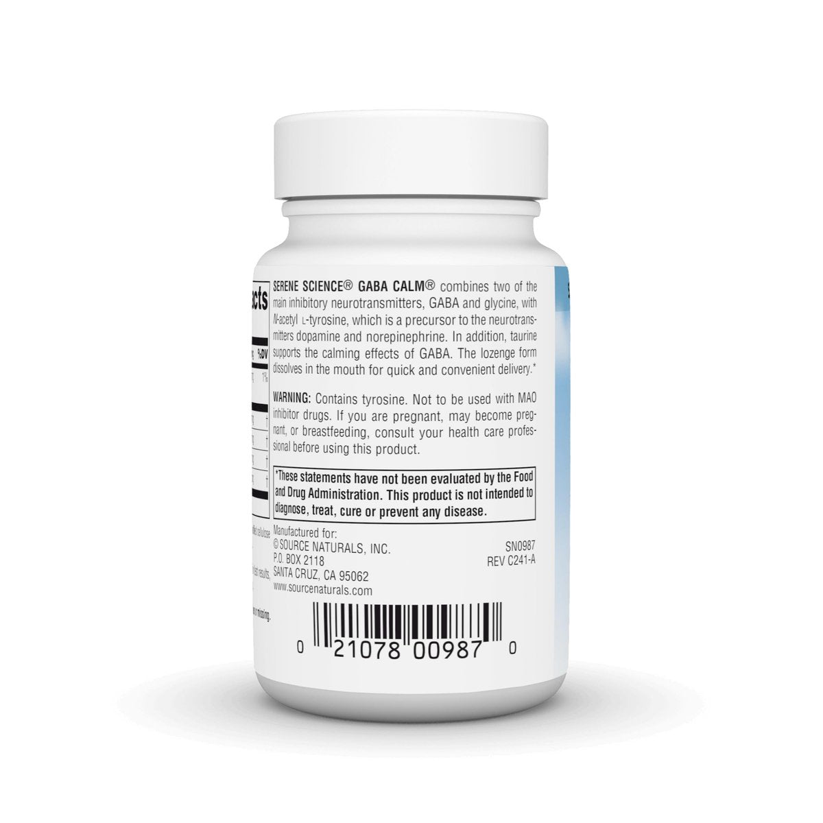 Source Naturals Serene Science GABA Calm – Schnell lösliche Lutschtabletten mit Orangen-Geschmack für eine beruhigende Stimmung, 60 Stück